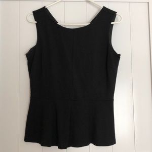 Banana Republic Black peplum tank